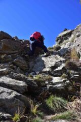 Passaggio finale della cresta Sud del Dente