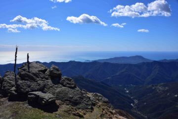 Panorama verso Sud dalla Cima Ovest del Ramaceto