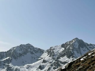 Punta Rama (col bivacco), Col Savenca e Cima di Pal, visti dal Colle della Buffa