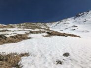 Verso la Punta con poca neve