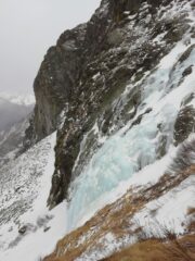 il primo tiro visto scendendo