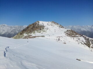 La testa Paian vista dai pressi dell'alpe del Conte.
