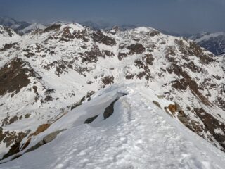 Tratto finale Cima - dietro Monte Rosso  e Camino