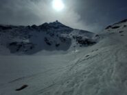 Bocchetta sullo sfondo, lago e Paretina Nord della Antecima del Mucrone