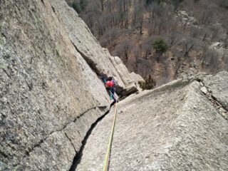 In azione nel diedro.