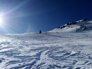 L'ultimo pendio prima del colle.
