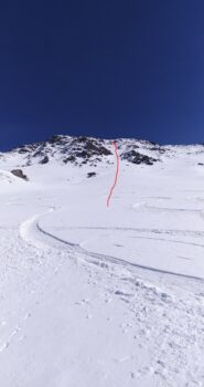 La traccia di discesa