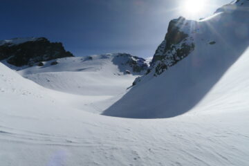 il bel valloncello che precede il ghiacciaio