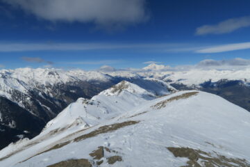 vista dalla cima verso il Bianco