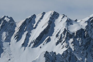 tracce di discesa nel canale del Gran Creton