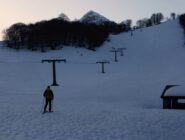 sci ai piedi dal parcheggio