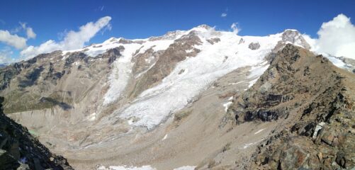 Panoramica sul ghiacciaio del Lyskamm