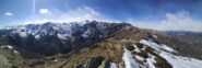 Panorama dalla cima verso ovest