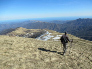 Discesa verso Monte Prearba (m.1443)