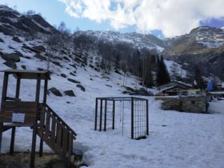 Giungendo al rifugio.