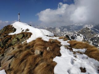Arrivo in cima. Cresta finale.