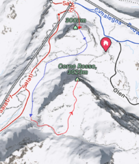 Tracciato sulle due vette