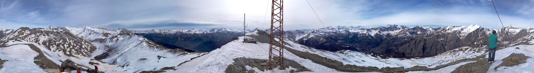 Panorama di vetta a 360°