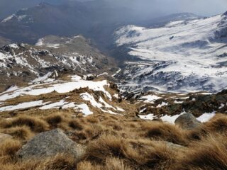 Valle Sacra dal pendio finale.