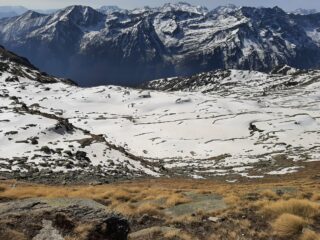 Vista dal Colle della Piccola guardando verso Forno (5/4/2021)