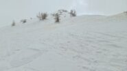 ultima parte della cresta spartiacque prima di raggiungere la cima