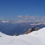 La vista dal percorso di discesa