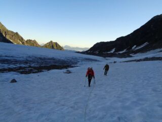 risalendo la prima parte del Glacier de Corbassière