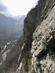 Una cordata sullo spigolo sinistro
