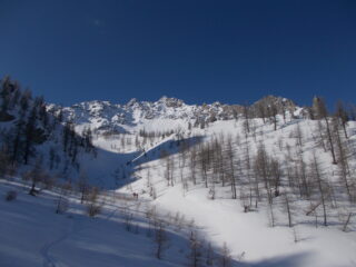 Cima della Sueur, a sx in canale nord