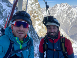 Con Alessio nel cuore del canalone