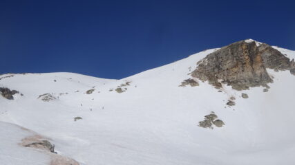 Itinerario di salita dal Col Des Meandes