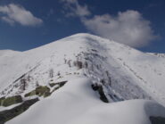 la cima dell'Uja cosi come appare usciti dalla boschina..