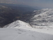 la dorsale nord est di salita ormai prossimo alla meta..