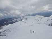 discesa sul versante NO
