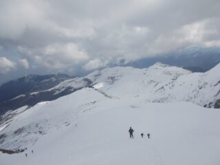 discesa sul versante NO