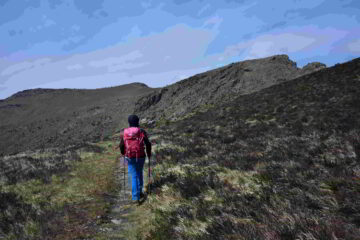 Veduta sui monti Tardia dai pressi dell'ex-Dazio