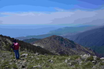 Veduta verso Sud-Ovest dalla cresta Sud del Tardia Ponente