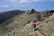 Verso la Colletta Montebello, veduta sul monte Beigua e la Cima Fontanaccia