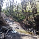 Il piccolo guado del rio Crivella.