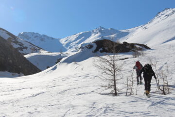 salita nel vallone di Almiane, superando testa del coin e punta valfredda
