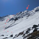 la cima vista dal rifugio Arbolle