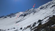 la cima vista dal rifugio Arbolle