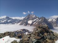 Dalla punta vista su Albaron e Ciamarella