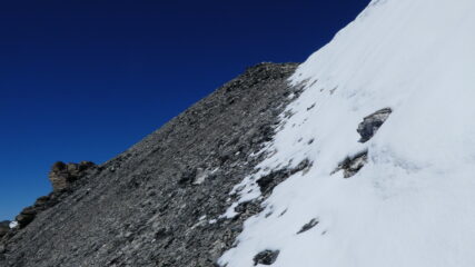il tratto finale sotto la cima
