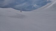 discesa dalla Brignola su neve più umida
