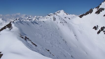 dalla vetta verso la classica salita