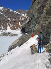 Tratto ostico a bordo lago