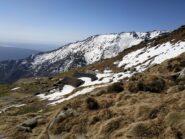Salendo intorno a quota 1800.