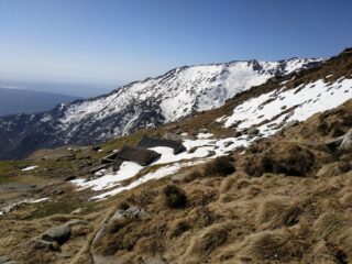 Salendo intorno a quota 1800.