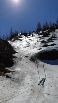Subito dopo il laghetto quando inizia il vallone superiore